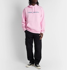 Noon Goons - Printed Fleece-Back Cotton-Jersey Hoodie - Pink