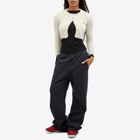 Fiorucci Women's Cropped Furry Knit Cardigan in Off White