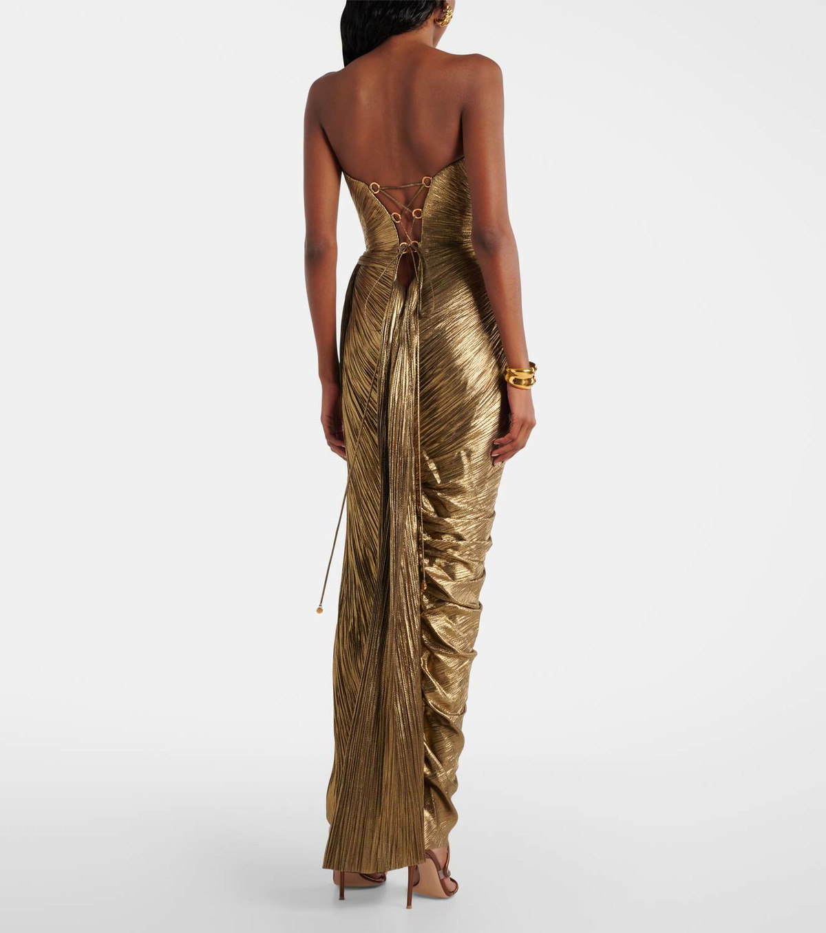 Maria Lucia Hohan Amisha cutout silk tulle corset gown