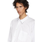 Comme des Garcons Homme Plus White Asymmetric Cotton Shirt