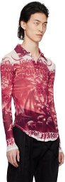 Jean Paul Gaultier Red & White 'The Diablo' Shirt