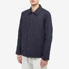 A.P.C. Men's Kerlouan Twill Chore Jacket in Dark Navy