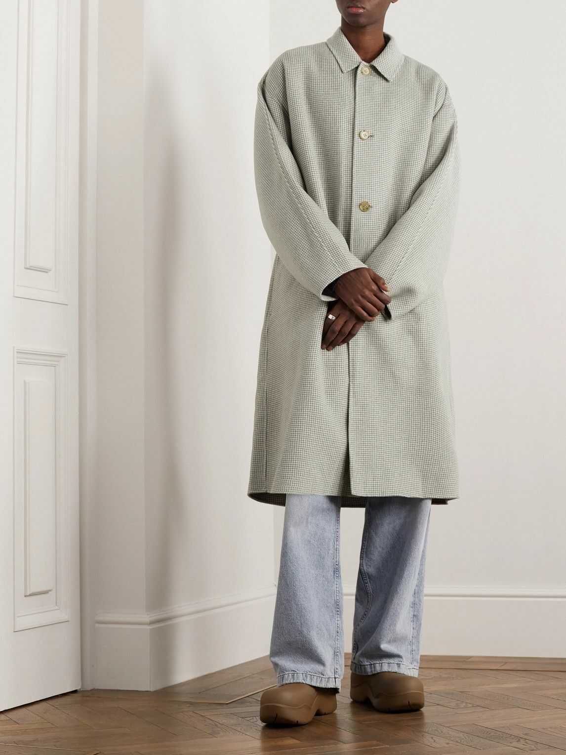 Acne studios belted hot sale coat