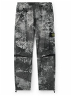 Stone Island - Straight-Leg Logo-Appliquéd Camouflage-Print Shell Trousers - Gray