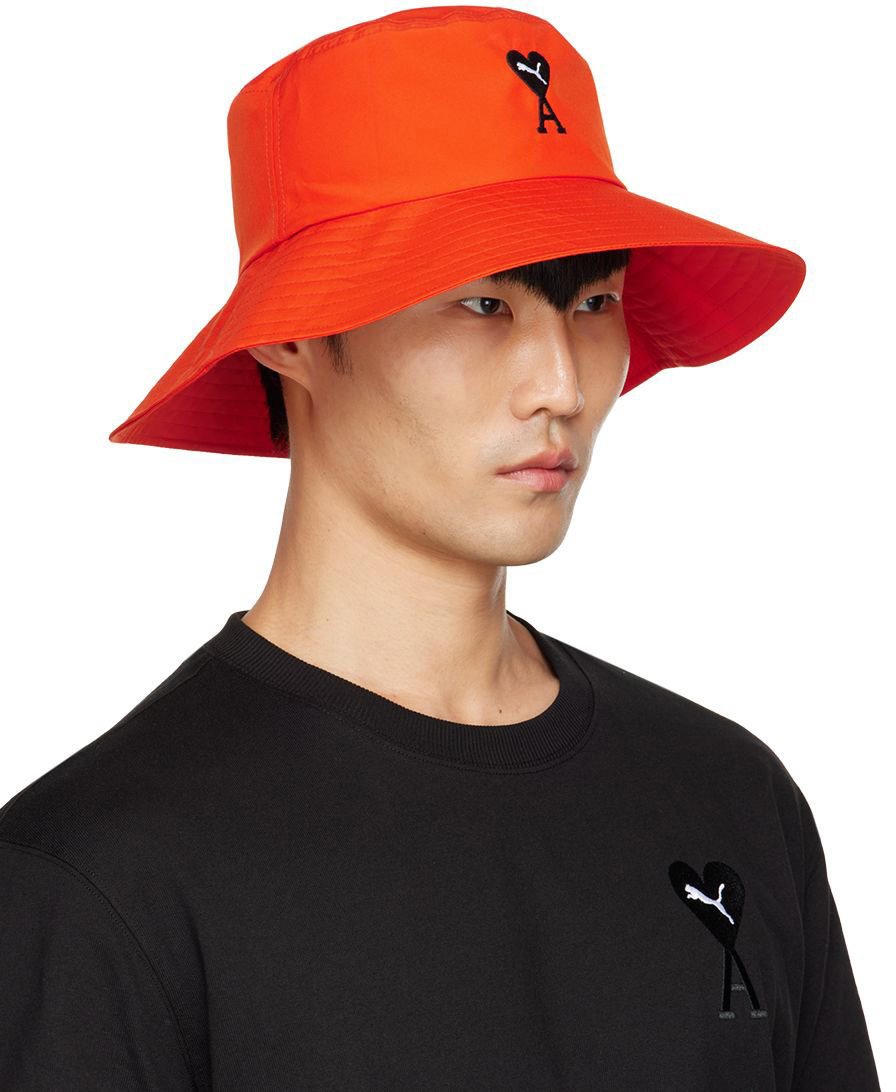 AMI Alexandre Mattiussi Orange Puma Edition Bucket Hat