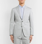 Canali - Stone Kei Slim-Fit Stretch-Cotton Twill Suit Jacket - Gray