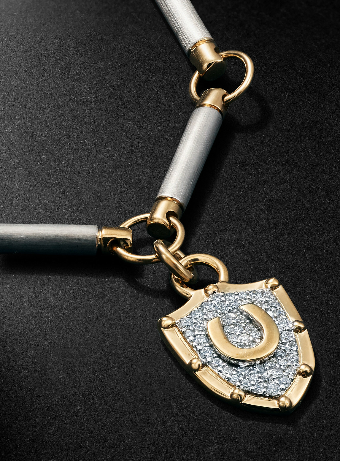 Foundrae - 18-Karat White and Yellow Gold Diamond Bracelet