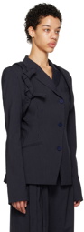Ottolinger SSENSE Work Capsule – Navy Otto Fitted Harness Blazer