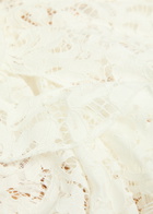 DE LA Vali Bodita Appliquéd Guipure Lace Mini Dress White