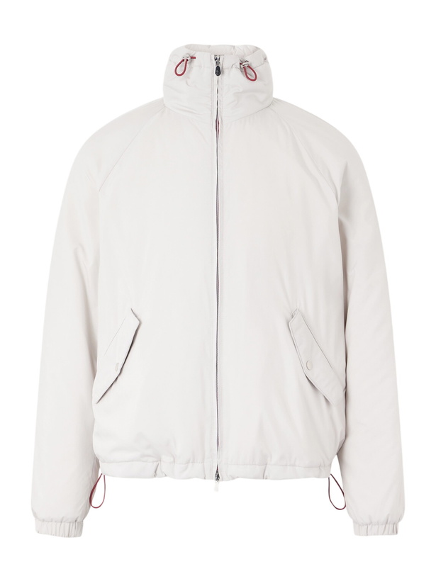 Photo: Brunello Cucinelli - Padded Shell Hooded Jacket - Neutrals