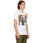 Comme des Garcons Shirt White Basquiat Edition Print T-Shirt