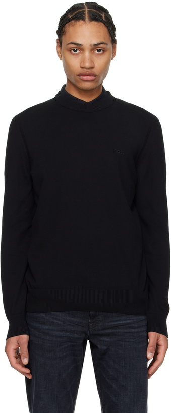 Photo: BOSS Black Embroidered Sweater