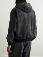 A.PRESSE - Cotton, Hemp and Silk-Blend Canvas Hooded Jacket - Black