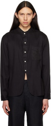 Connor McKnight Black Band Collar Shirt