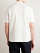 Loro Piana - Camp-Collar Cotton and Silk-Blend Shirt - White