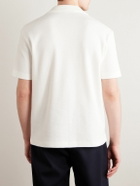 Loro Piana - Camp-Collar Cotton and Silk-Blend Shirt - White
