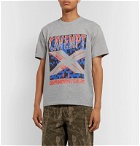 Cav Empt - Printed Mélange Cotton-Jersey T-Shirt - Gray