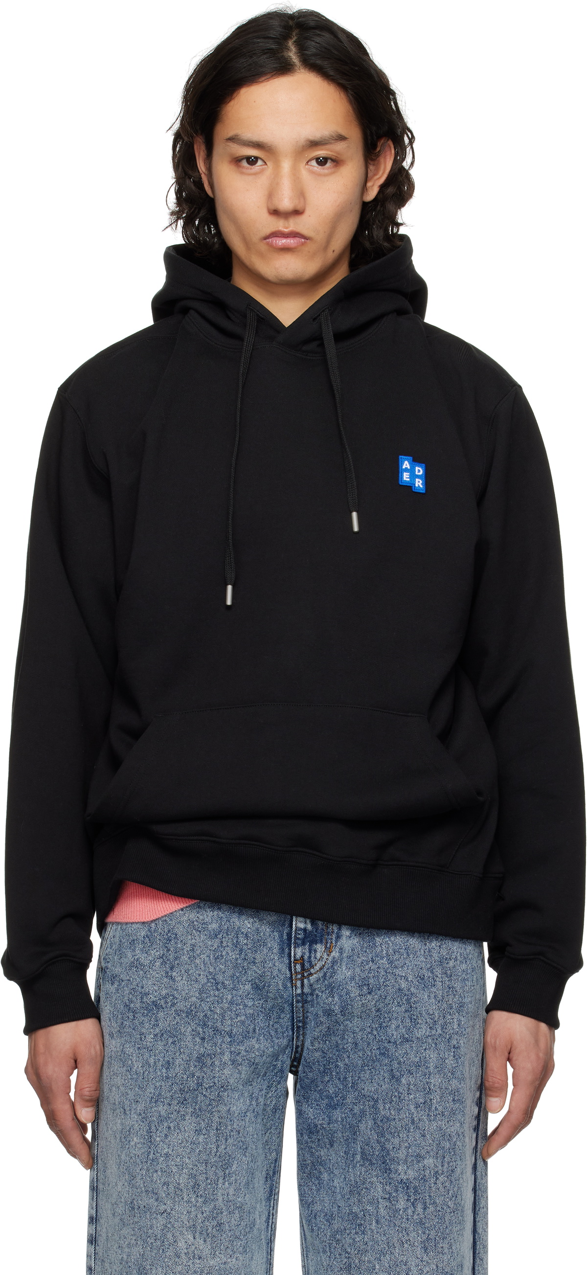 ADER error Black TRS Tag 02 Zip-Up Hoodie ADER error ADER error Black TRS Tag 02 Zip-Up Hoodie ADER error