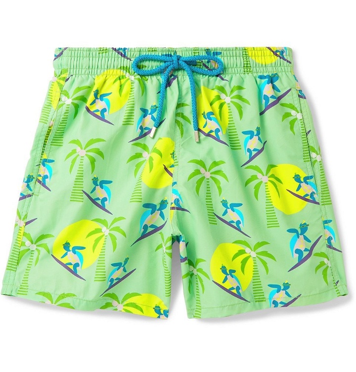 Photo: Vilebrequin - Moorea Mid-Length Printed Swim Shorts - Green
