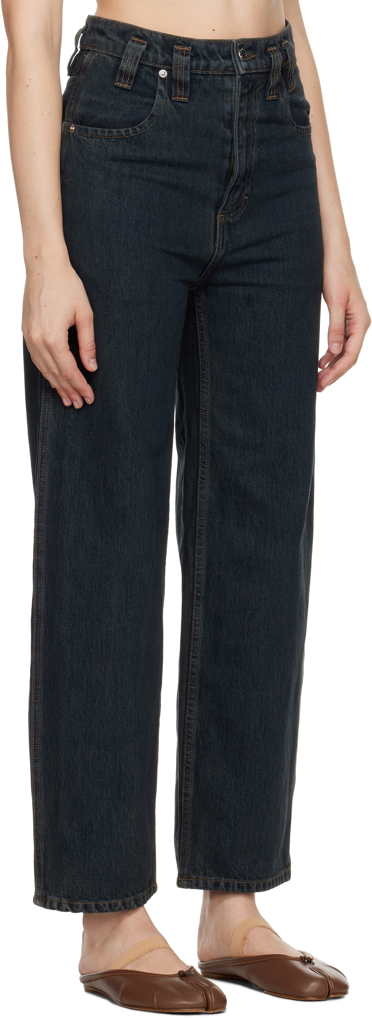 Eckhaus Latta Blue Baggy Jeans