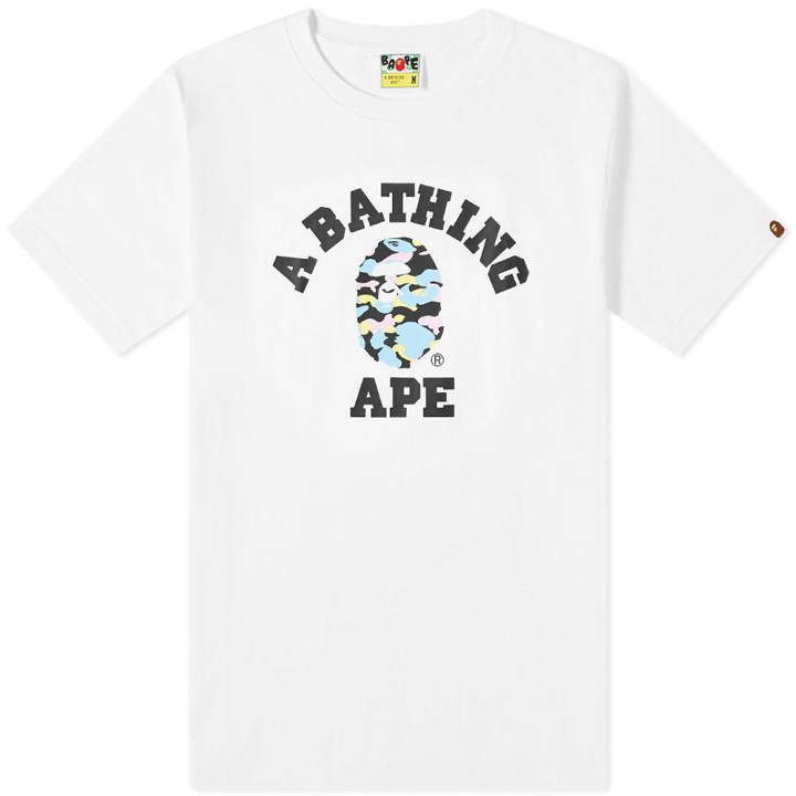 Photo: A Bathing Ape Newulti Camo College Tee