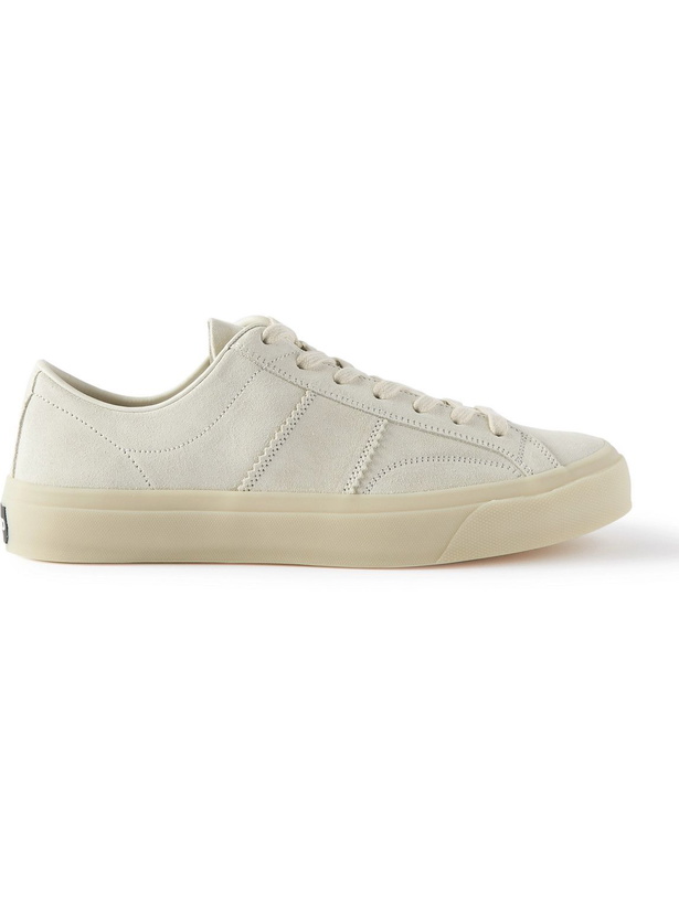 Photo: TOM FORD - Cambridge Suede Sneakers - Neutrals