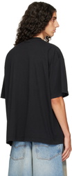 VETEMENTS Black 'Explicit Language' Boxy T-shirt