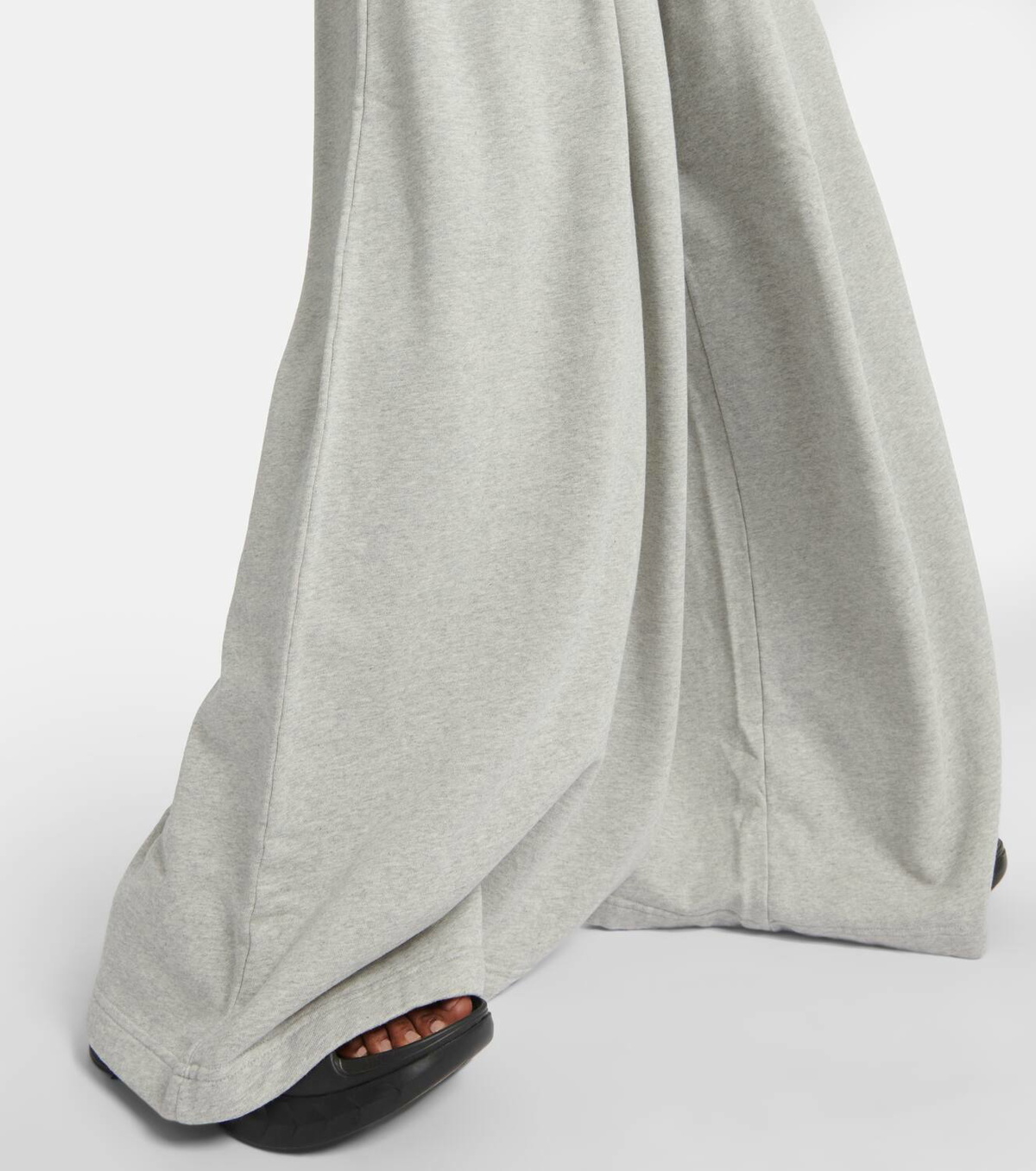 Palm Angels Wide-leg cotton jersey sweatpants