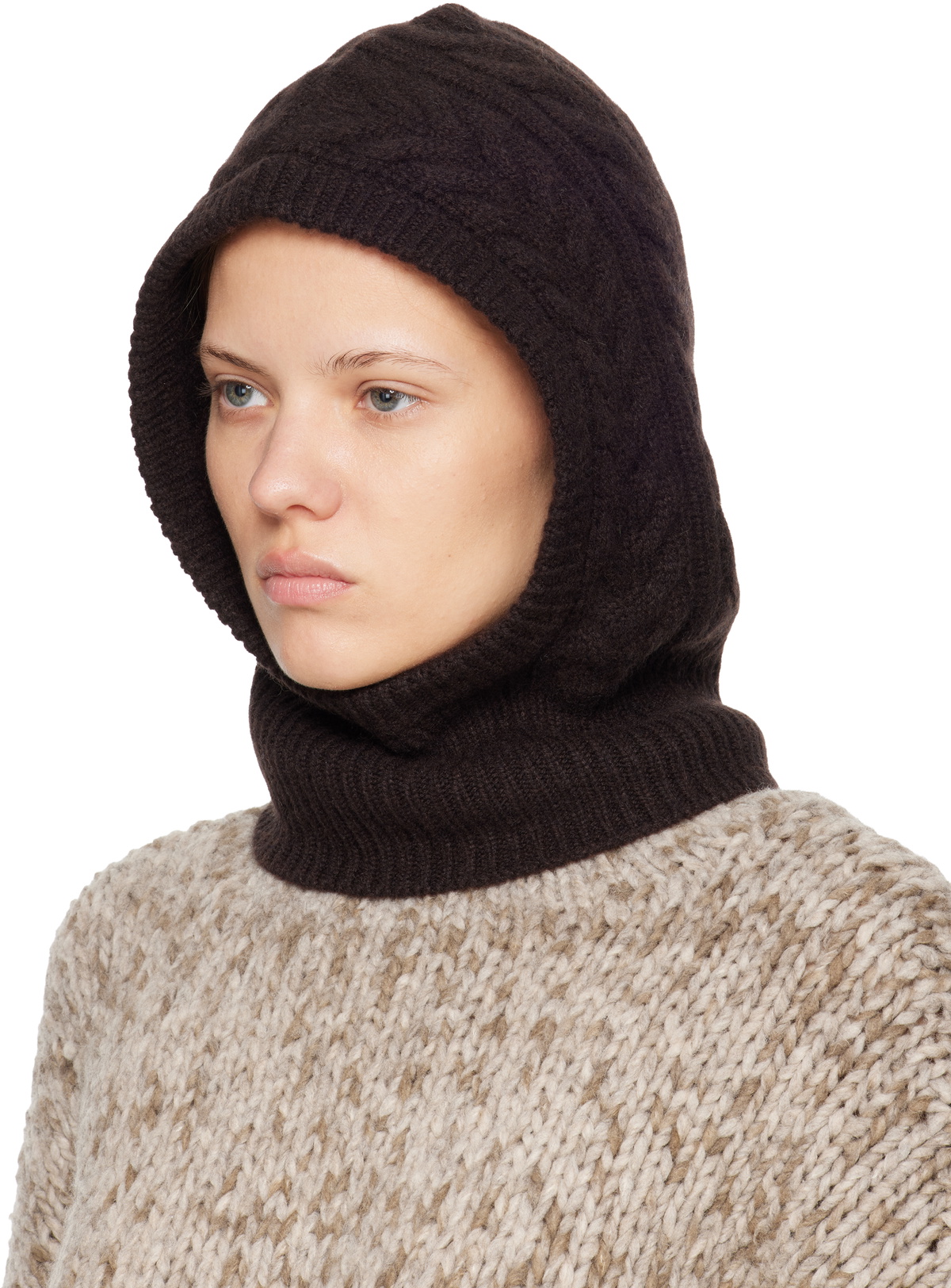 LISA YANG Brown Ylda Balaclava