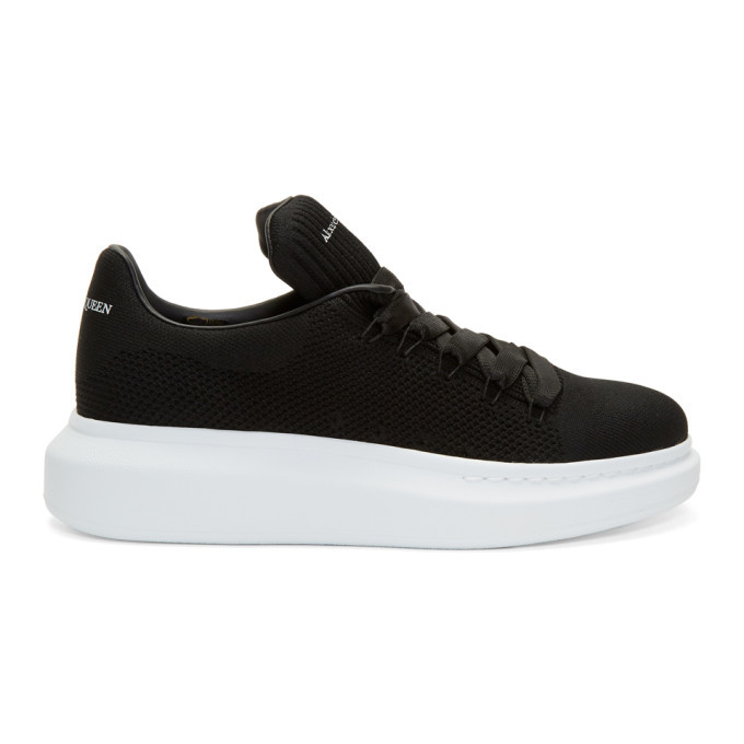 Photo: Alexander McQueen Black Knit Oversized Sneakers