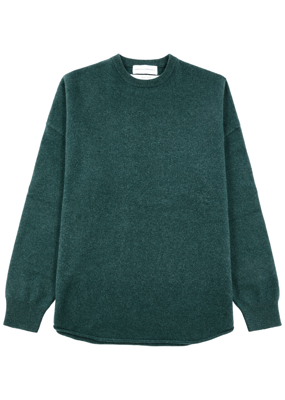 Extreme Cashmere N°53 Crew Hop Cashmere-blend Jumper - Green - One Size