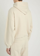 Cole Buxton Logo-embroidered Hooded Cotton-blend Sweatshirt Sand