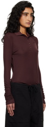 Entire Studios Brown LS Polo