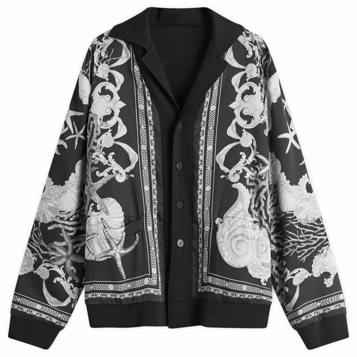 Photo: Versace Men's Baroque Reversible Knit in Black