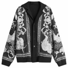 Versace Men's Baroque Reversible Knit in Black