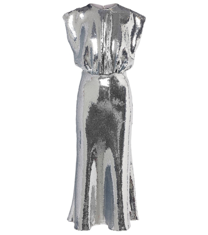 Photo: David Koma Gathered sequined midi dress
