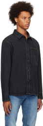 A.P.C. Black Graham Cavalier Denim Shirt