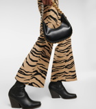 Stella McCartney - Tiger-print wool-blend flared pants