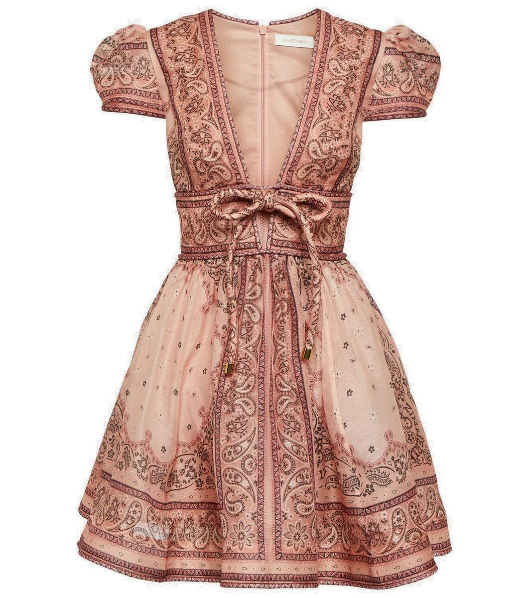 green emerald velvet dress Zimmermann Daylight Tunic Mini Dress | Damask Rose