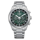 Citizen Eco-Drive Weekender Chronograph Green Dial Mens Watch CA4600-89X