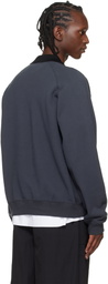 Toga Virilis Black Polo Collar Sweatshirt