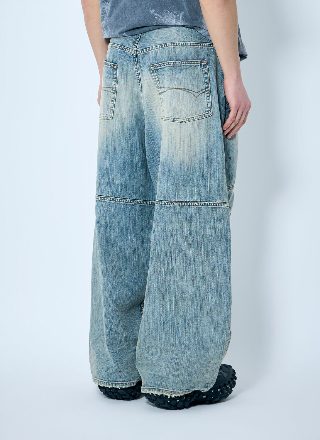 Balenciaga Baggy Panel Construction Jeans Balenciaga