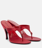 Herbert Levine Kiss And Tell embellished satin thong sandals
