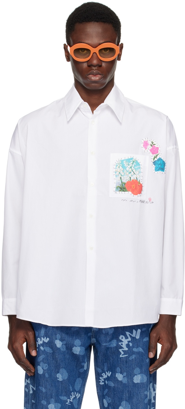 Photo: Marni White Embroidered Shirt