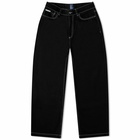 PACCBET Men's Straight Leg Jean in Black