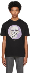 PS by Paul Smith Black Rip Skull T-Shirt
