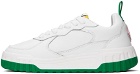 Casablanca White & Green 'The Court' Sneakers