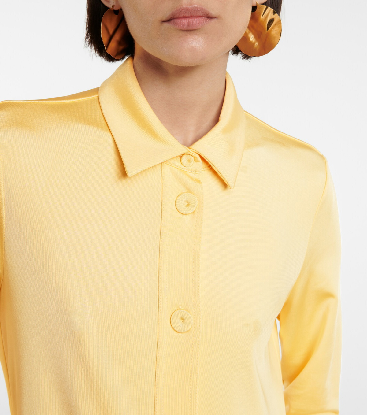 Jil Sander - Stretch-jersey shirt midi dress Jil Sander