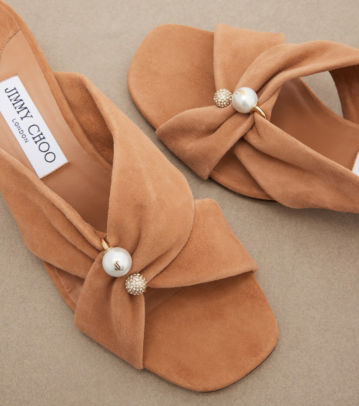 Jimmy Choo Rafi embellished suede mules