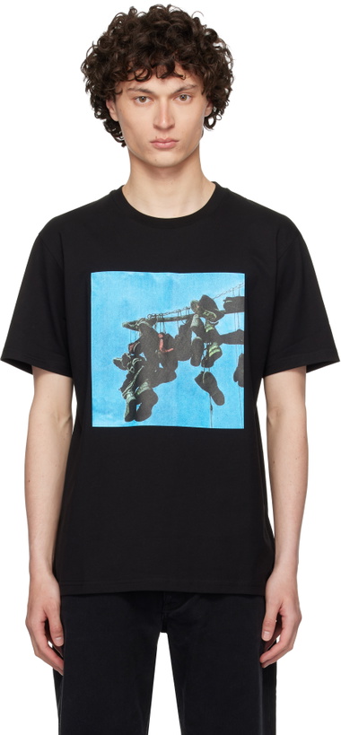 Photo: 1017 ALYX 9SM Black Sneaker Print T-shirt